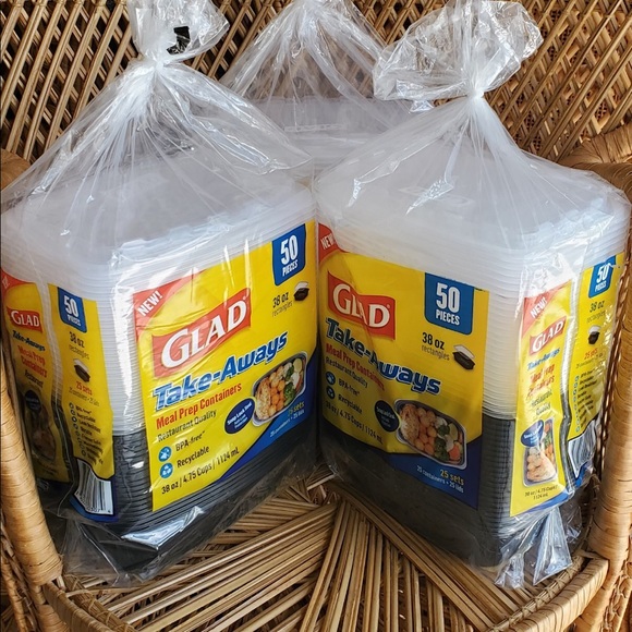 Glad Dining Glad Takeaways Meal Prep Containers 25 Set Poshmark